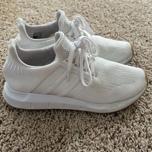 Men’s white adidas shoes